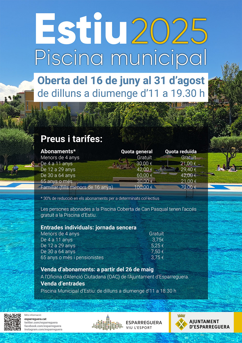 cartell piscina d'estiu 2025